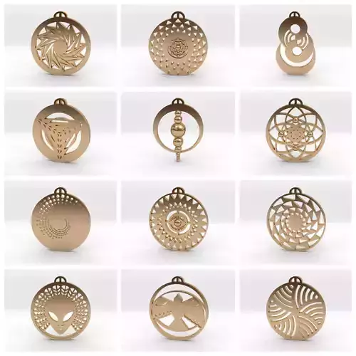 Crop Circle Pendants Pack V
