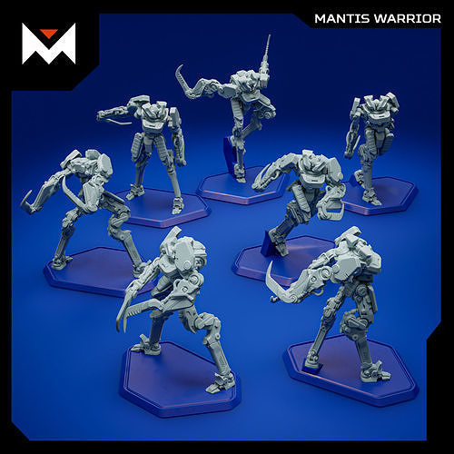 Mantis Warrior 3D print model