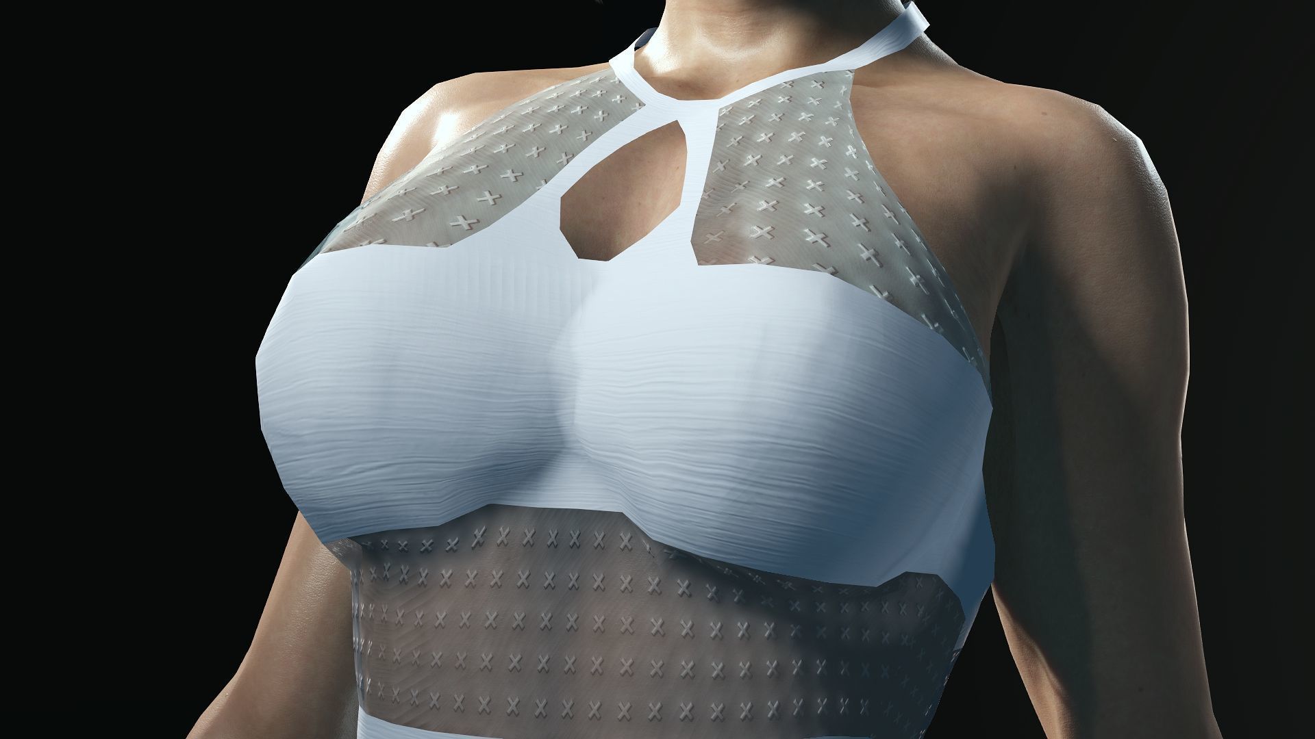 Realistic animated naked girl Elizabeth 3D model_4