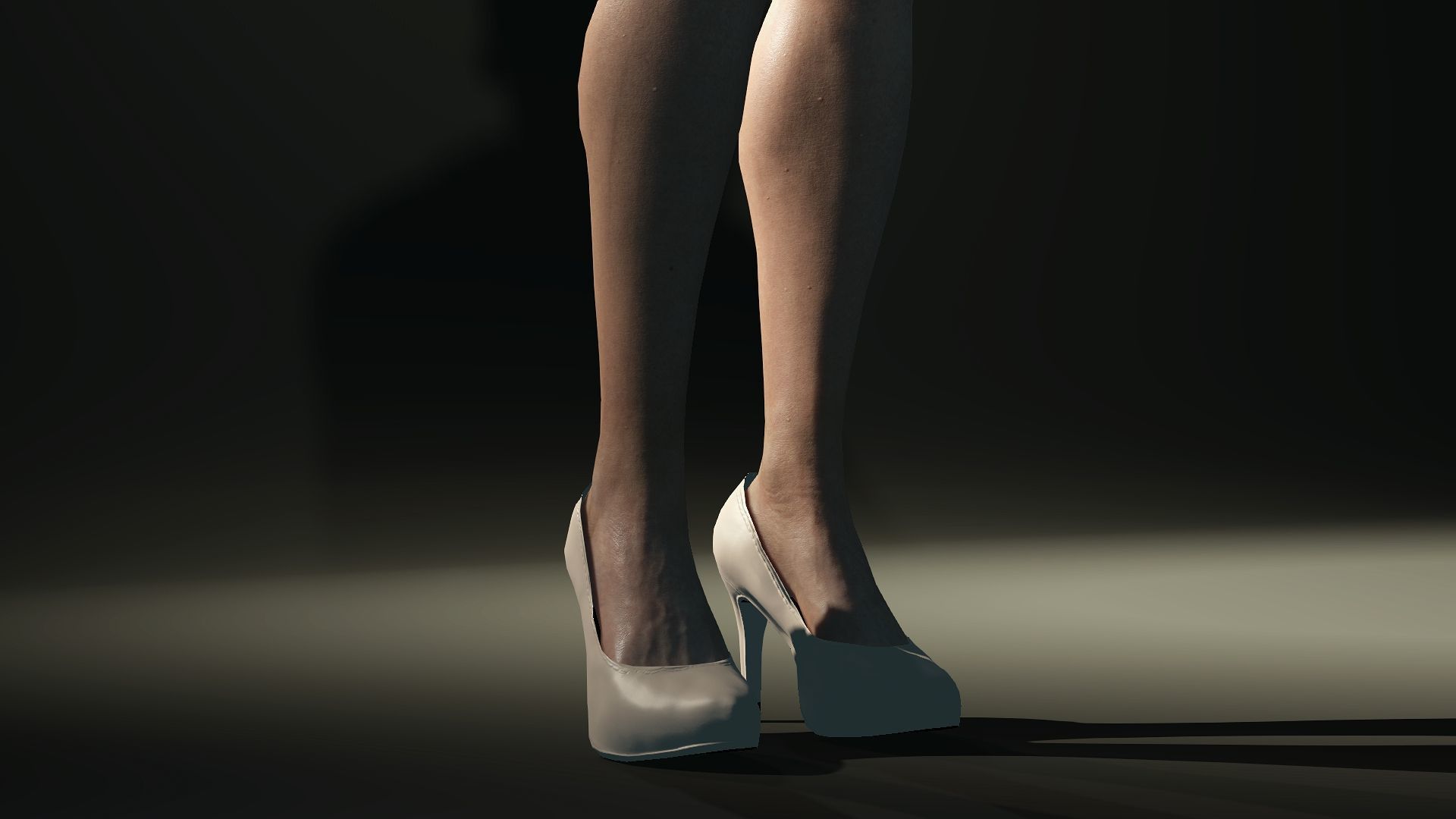 Realistic animated naked girl Elizabeth 3D model_10