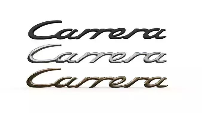 Carrera Porsche emblem nameplate 