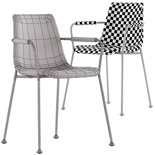 Globewest Cue Chair and Armchair  3D model 6