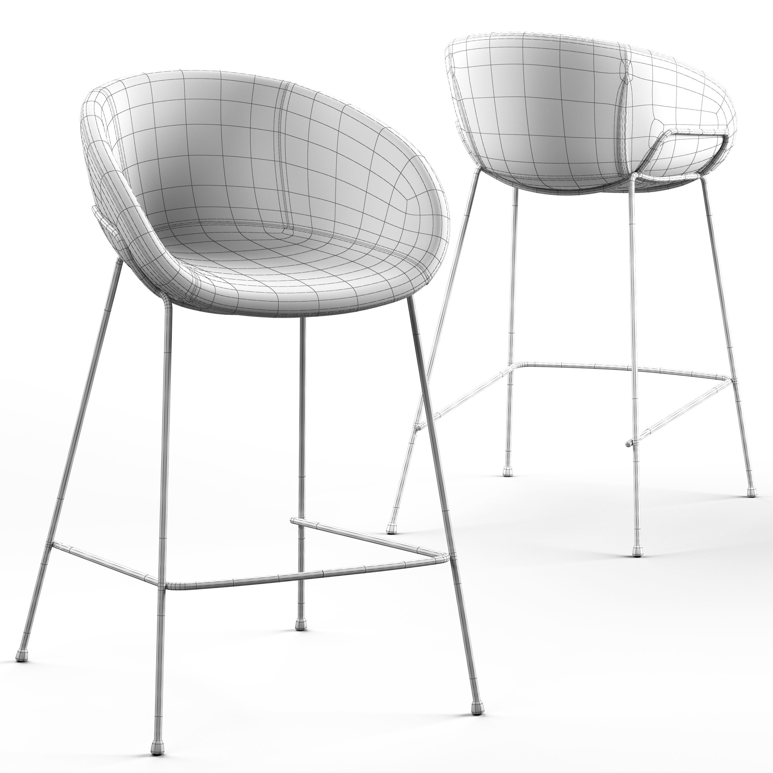 Globewest Duke Barstool 3D model_3