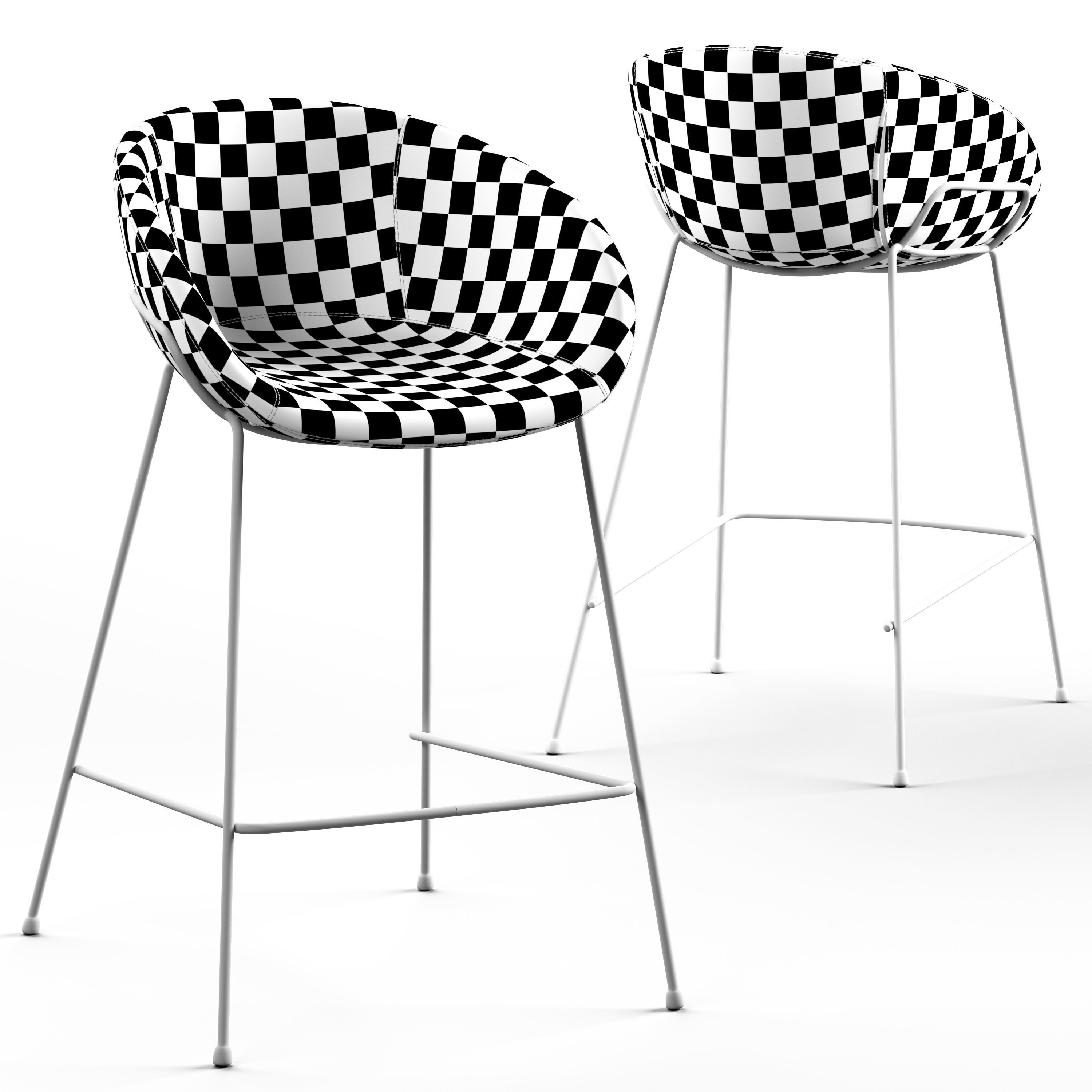 Globewest Duke Barstool 3D model_4