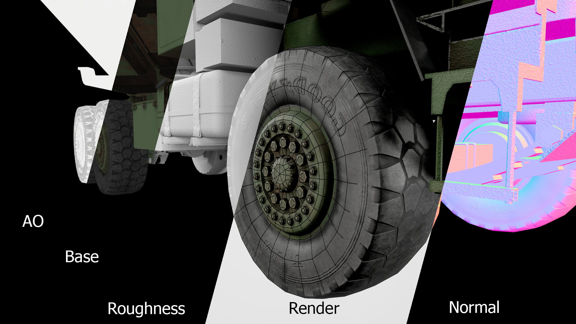 Lowpoly M142 HIMARS Artillery System Low-poly 3D model_9