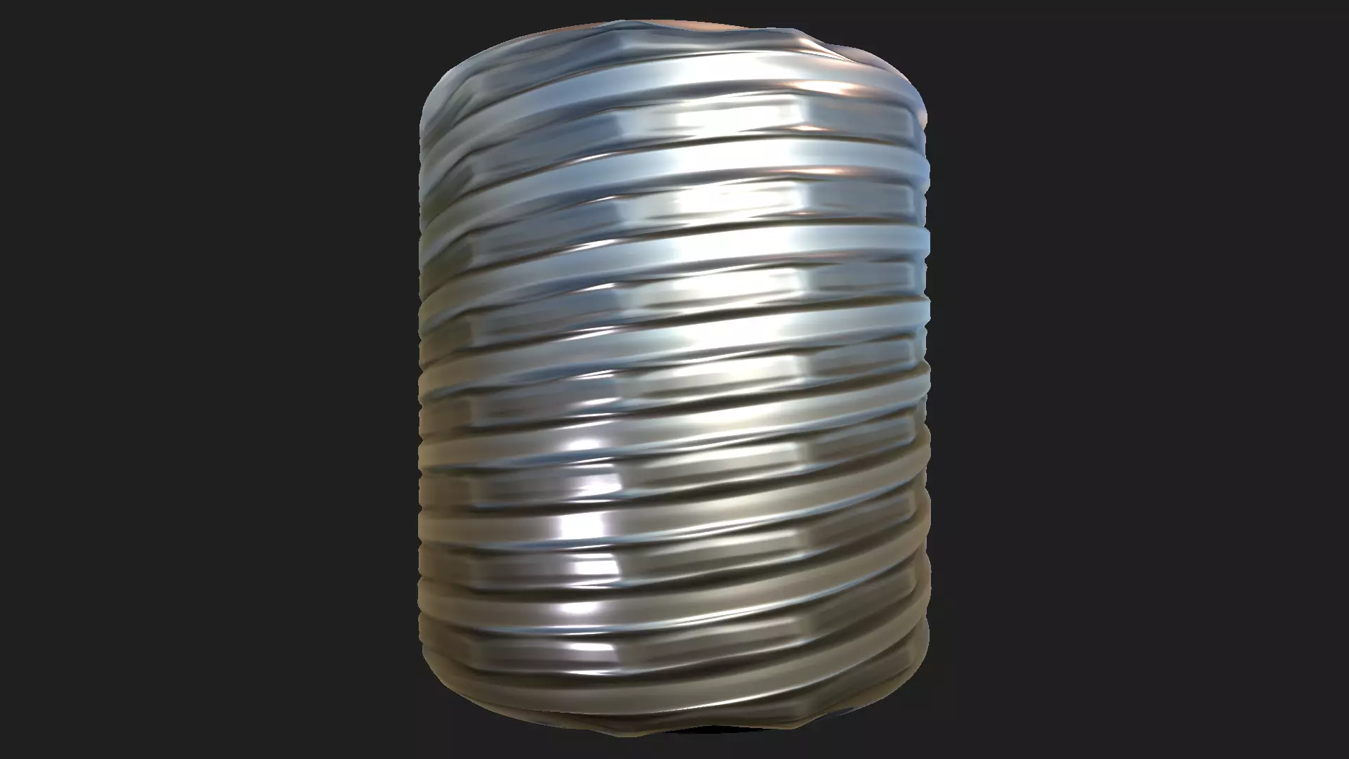 Flexible Metal Hose customizable PBR material Texture