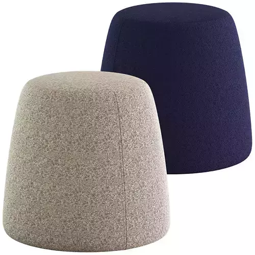Globewest Felix Pebble Ottoman 3D model