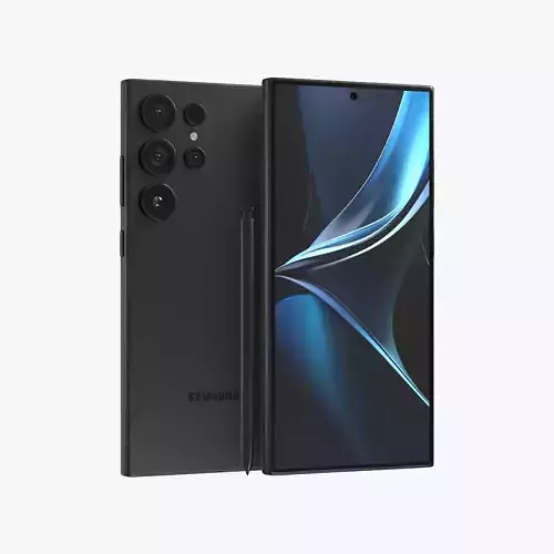 Samsung Galaxy S25 Ultra Low-poly 3D model