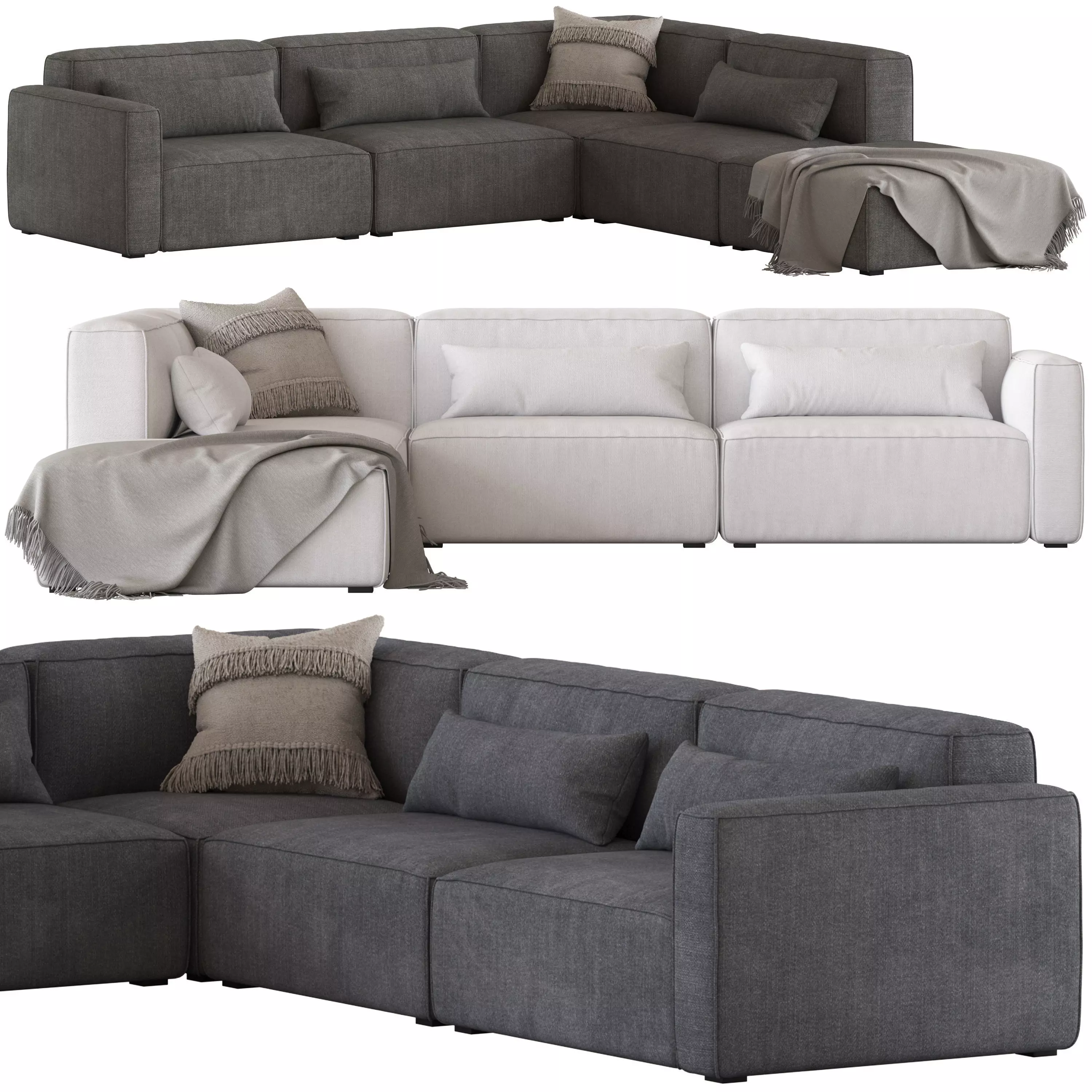 Gus Mix Corner Sofa 3D model_0