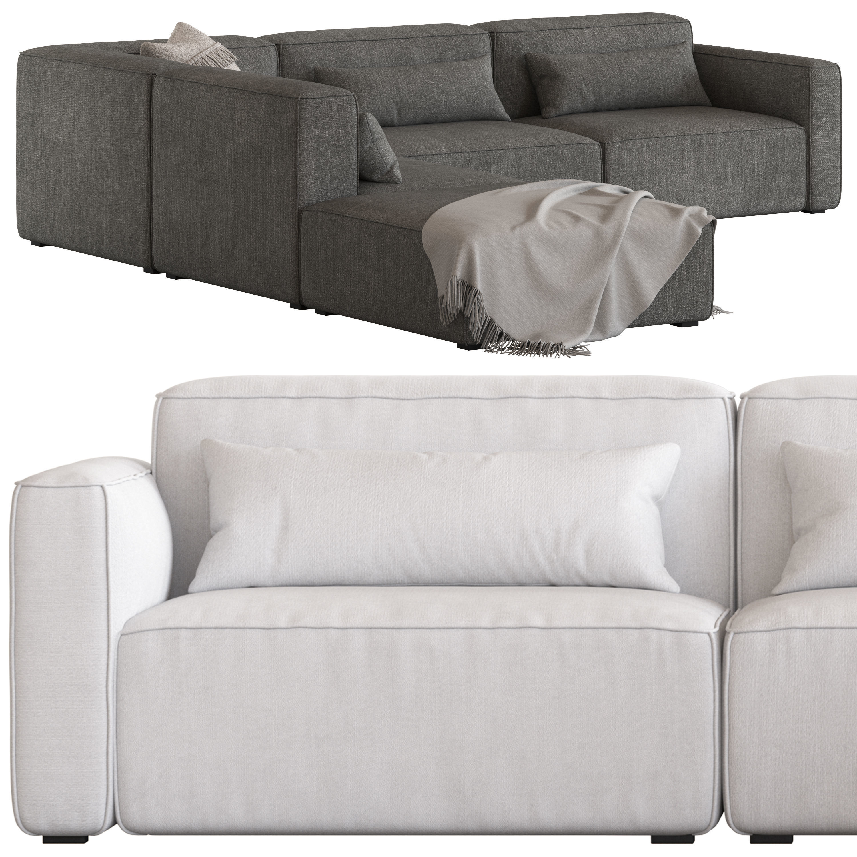 Gus Mix Corner Sofa 3D model_1