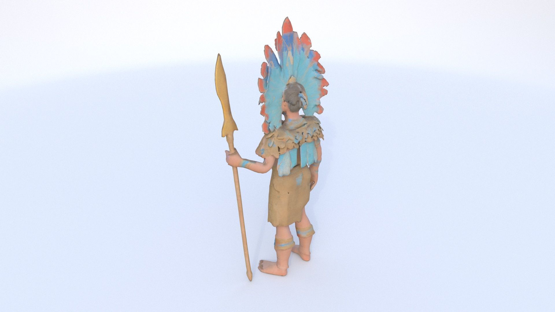 Aztect Priest 3 3D model_3
