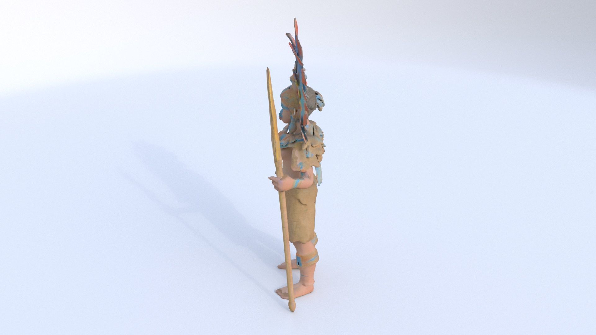 Aztect Priest 3 3D model_2