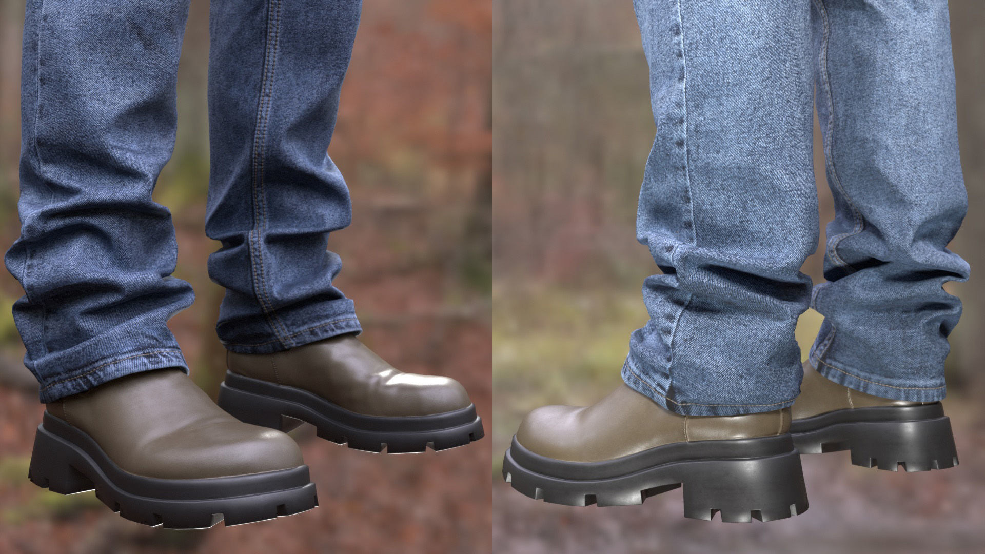 Casual Outfit 2 - Male - Female MH - UE5 Skeletons - Rigged Low-poly 3D model_11