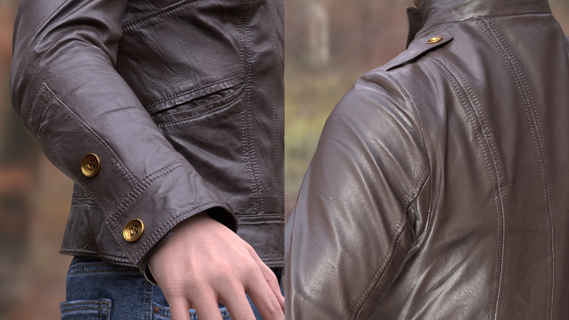 Casual Outfit 2 - Male - Female MH - UE5 Skeletons - Rigged Low-poly 3D model_12