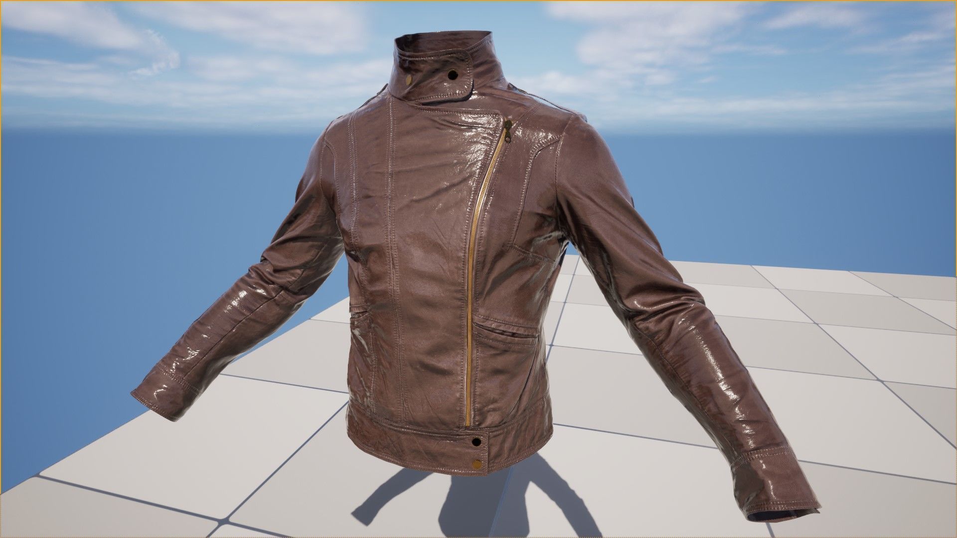 Casual Outfit 2 - Male - Female MH - UE5 Skeletons - Rigged Low-poly 3D model_22