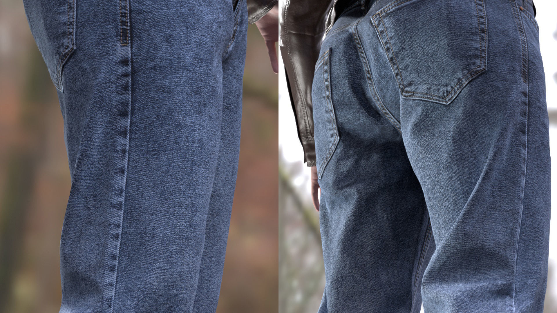 Casual Outfit 2 - Male - Female MH - UE5 Skeletons - Rigged Low-poly 3D model_13