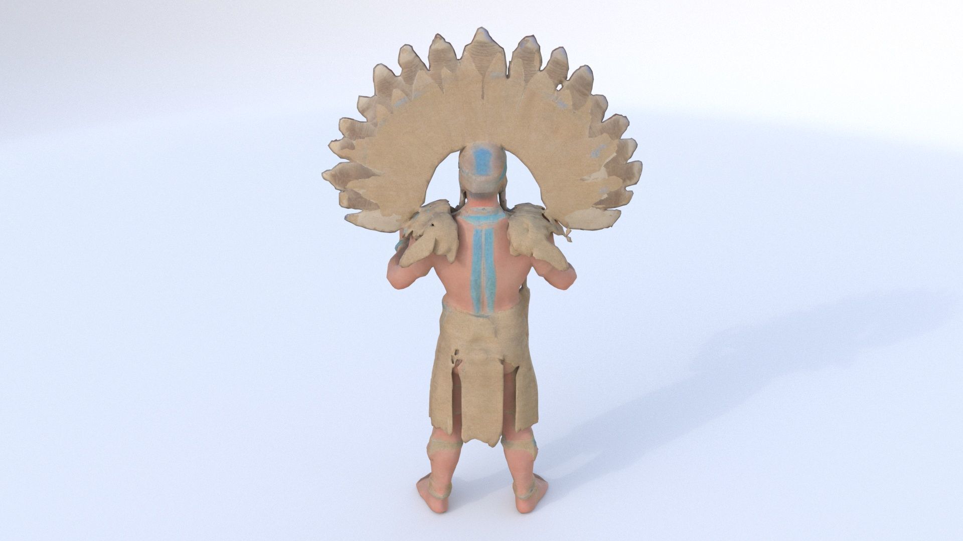 Aztect Priest 6 3D model_4