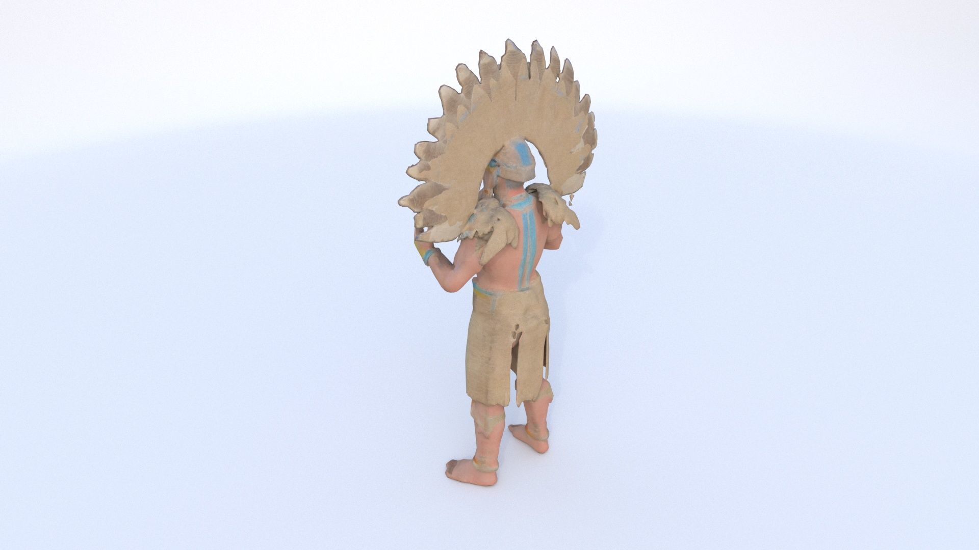 Aztect Priest 6 3D model_3