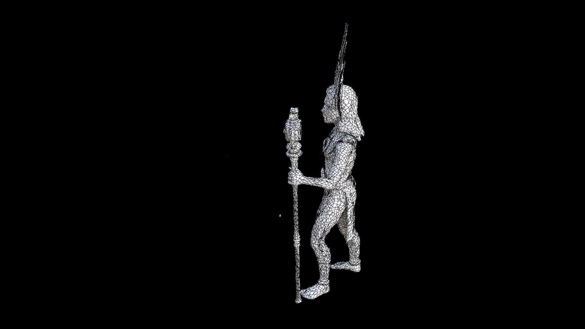 Aztect Priest 7 3D model_7