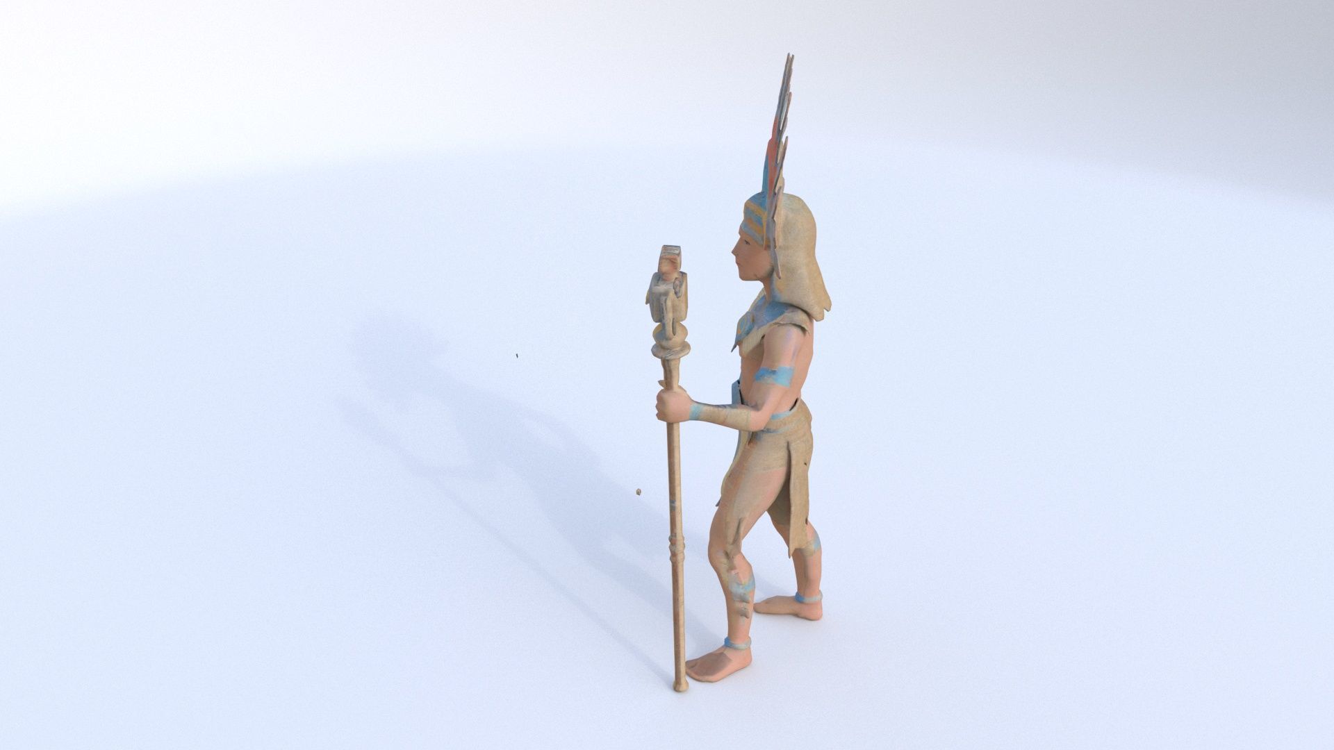 Aztect Priest 7 3D model_2