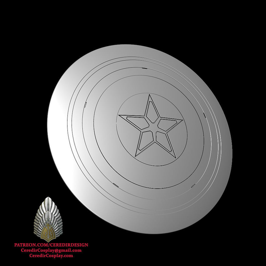 Captain America Brave New World Shield 3D DIGITAL DOWNLOAD 3D print model_4