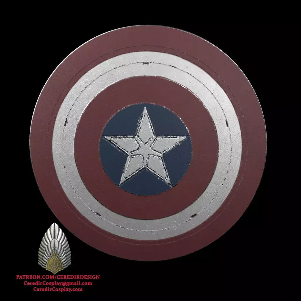 Captain America Brave New World Shield 3D DIGITAL DOWNLOAD 3D print model_0