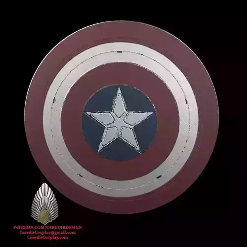 Captain America Brave New World Shield 3D DIGITAL DOWNLOAD