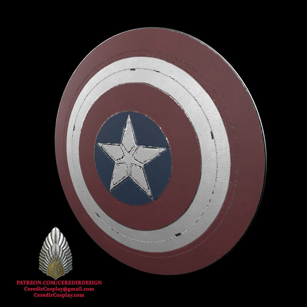 Captain America Brave New World Shield 3D DIGITAL DOWNLOAD 3D print model_2