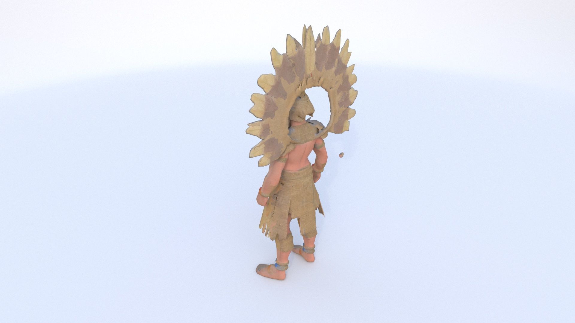 Aztect Priest 8 3D model_3