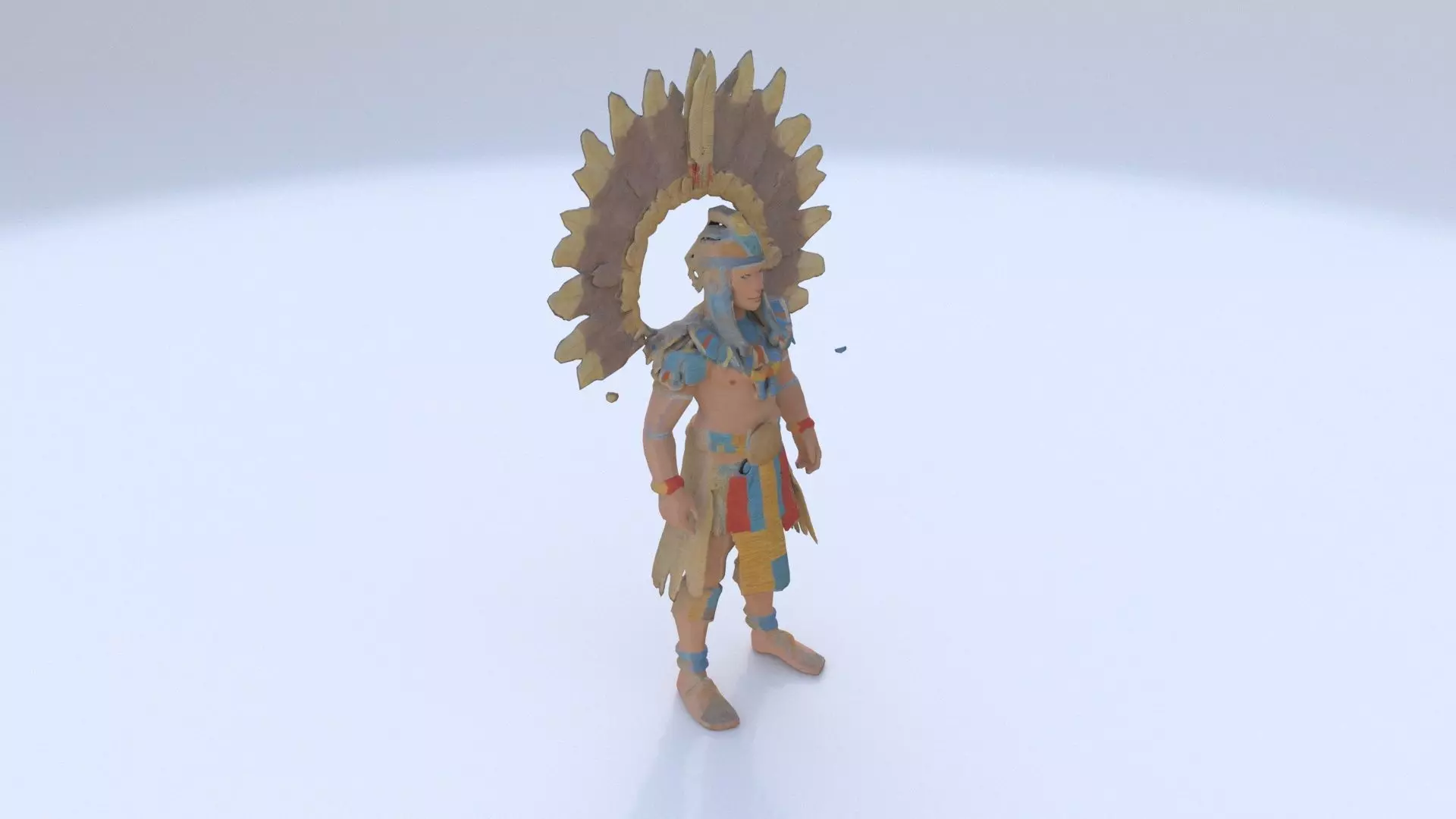 Aztect Priest 8 3D model_0