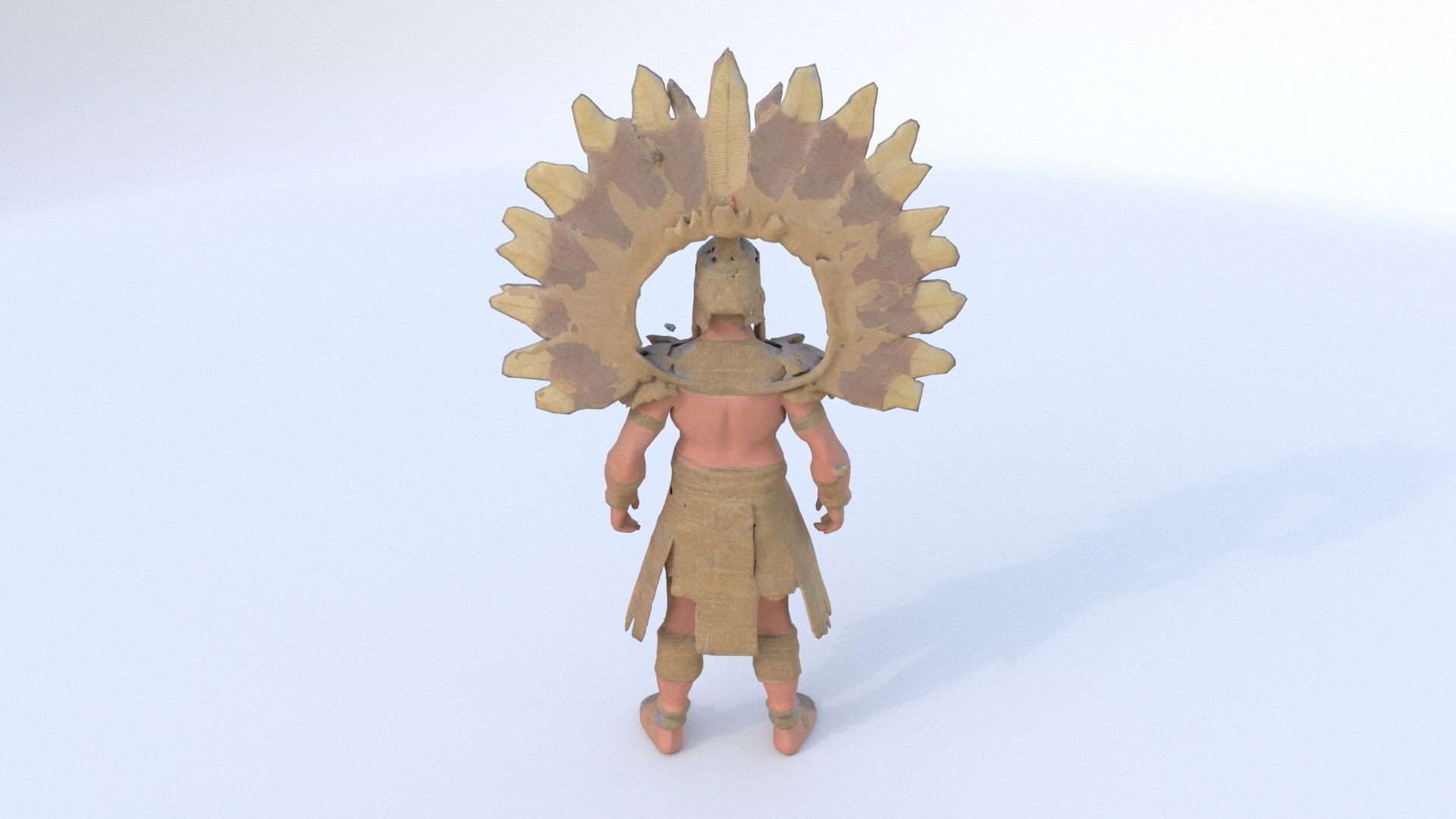 Aztect Priest 8 3D model_4