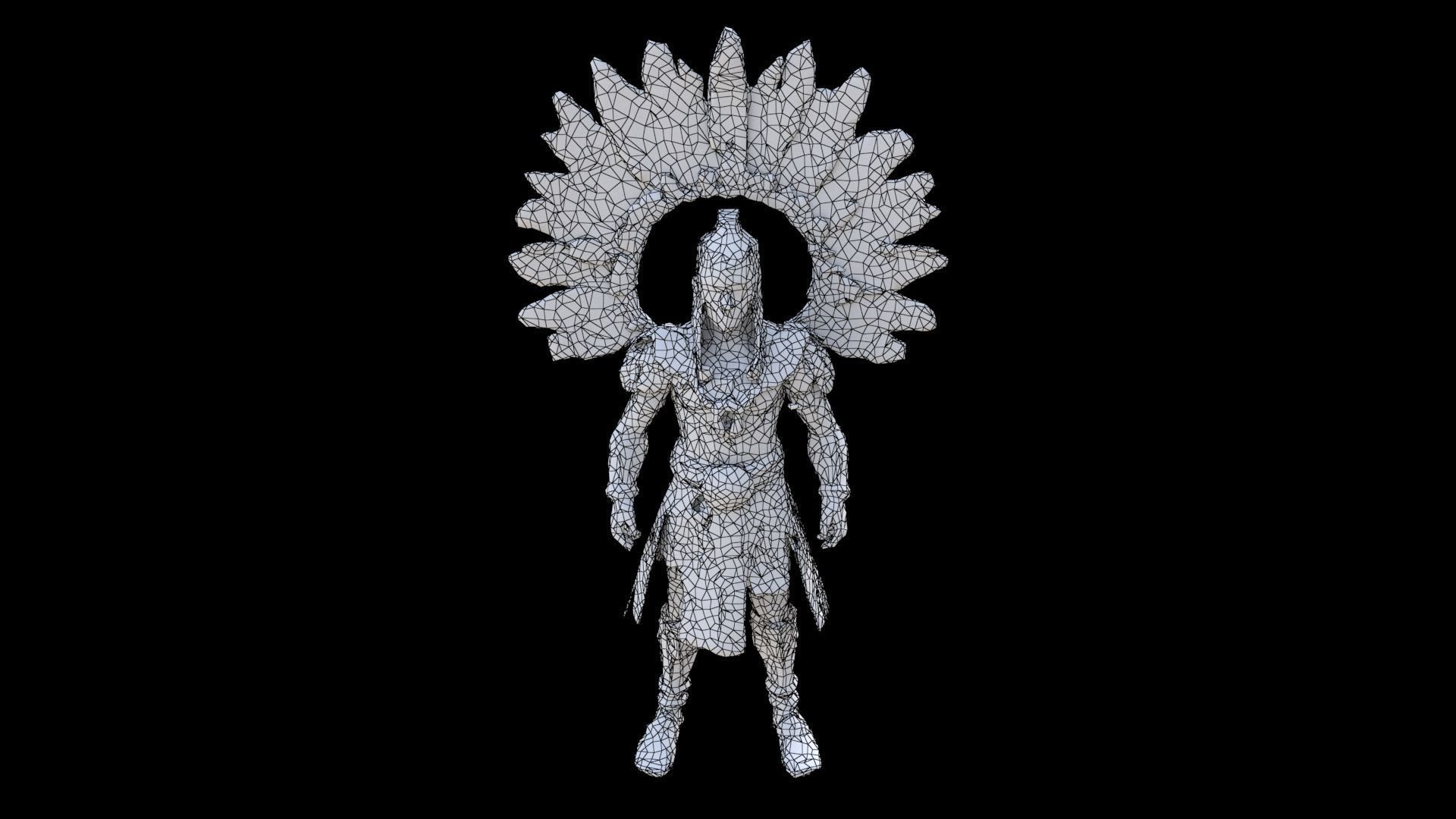 Aztect Priest 8 3D model_6