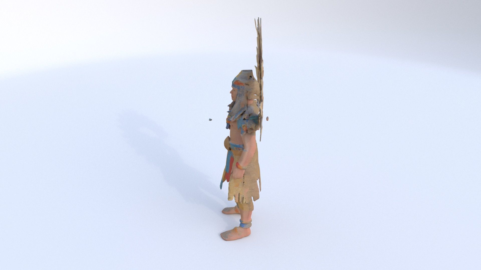 Aztect Priest 8 3D model_2