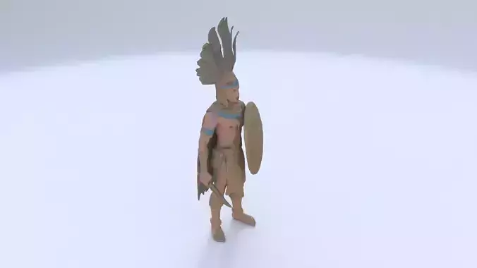 Aztect warrior 4