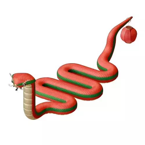 Chinese New Year Of Serpent 3D Design Element