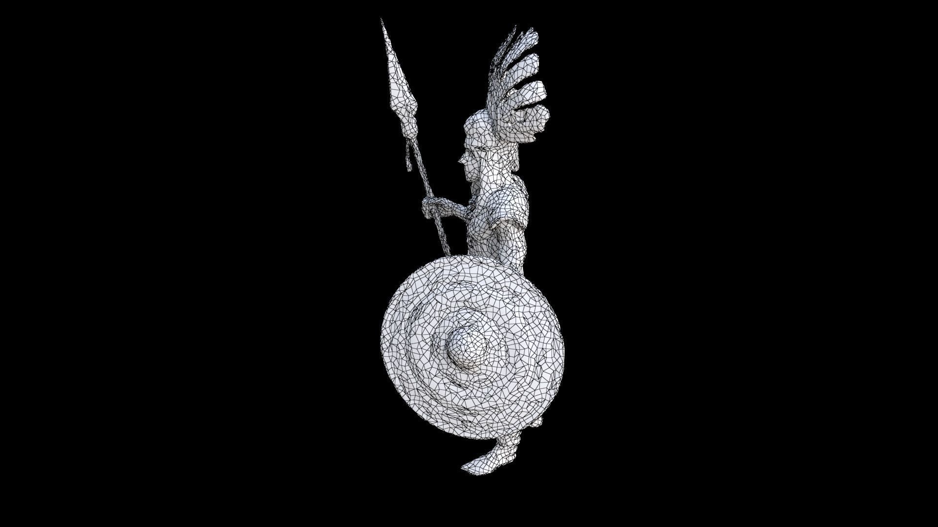 Aztect warrior 9 3D model_7