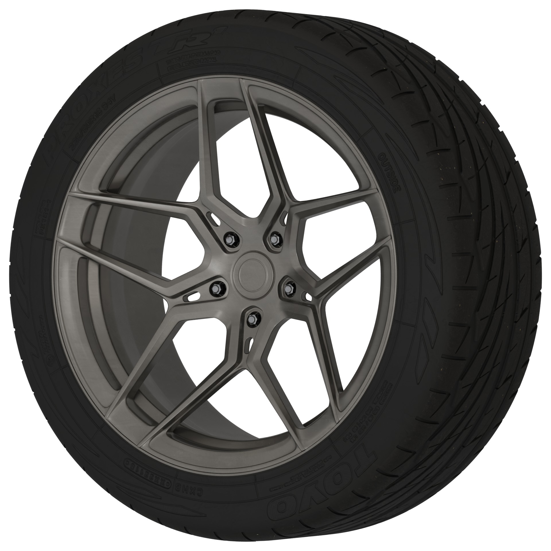 Aftermarket Car Wheels Pack Low-poly 3D model_92