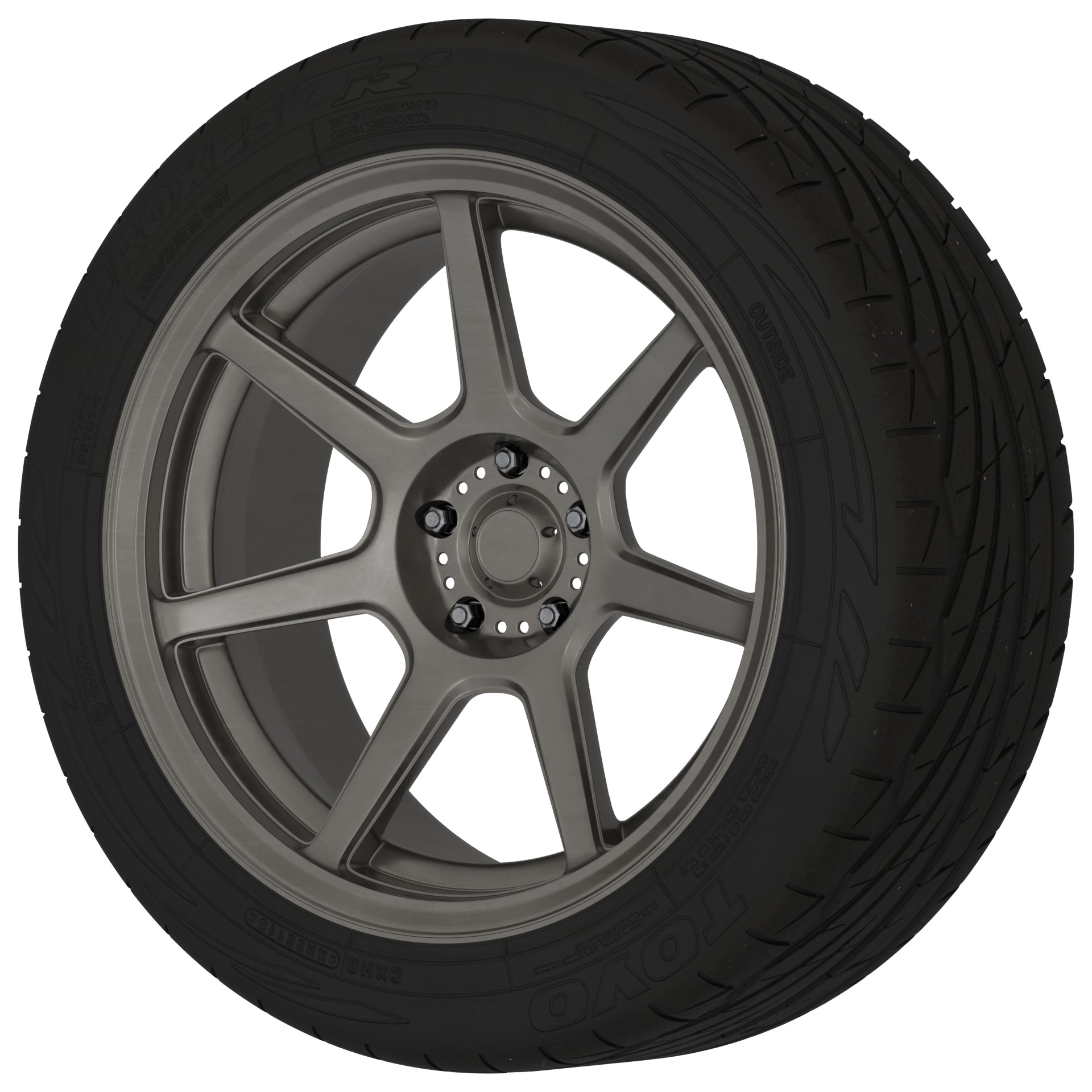 Aftermarket Car Wheels Pack Low-poly 3D model_72