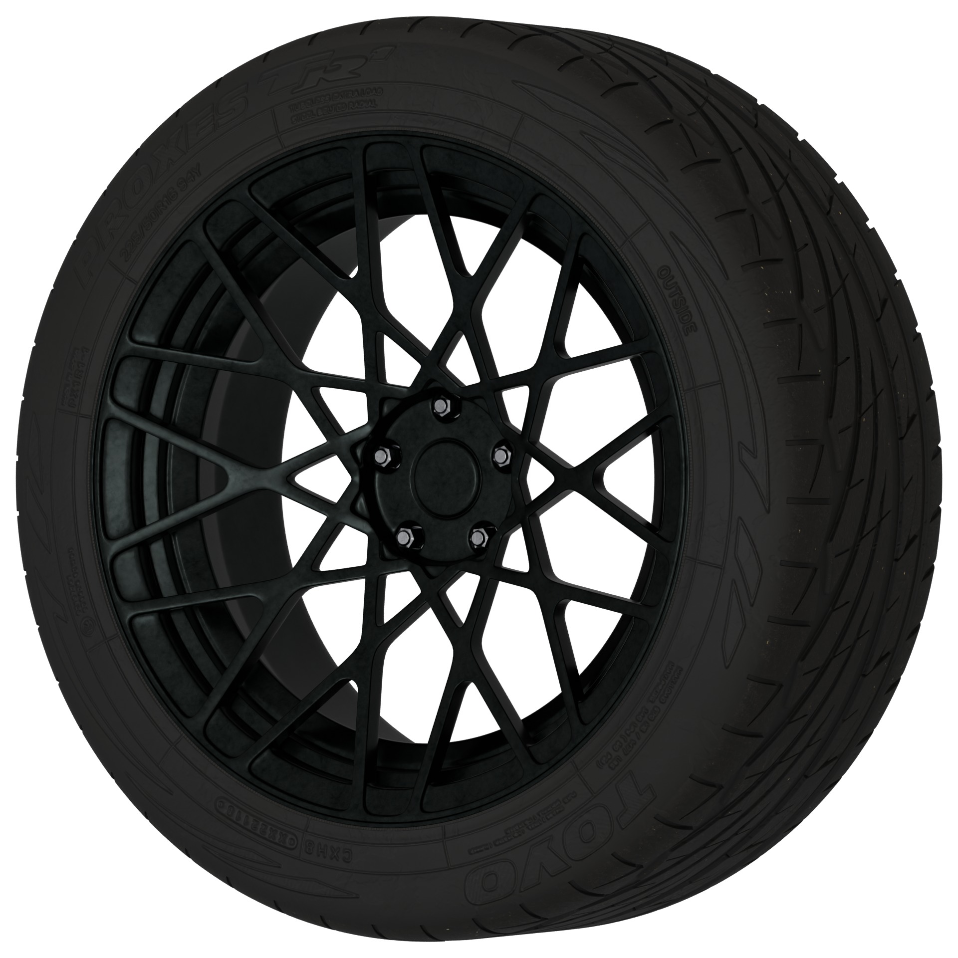 Aftermarket Car Wheels Pack Low-poly 3D model_88