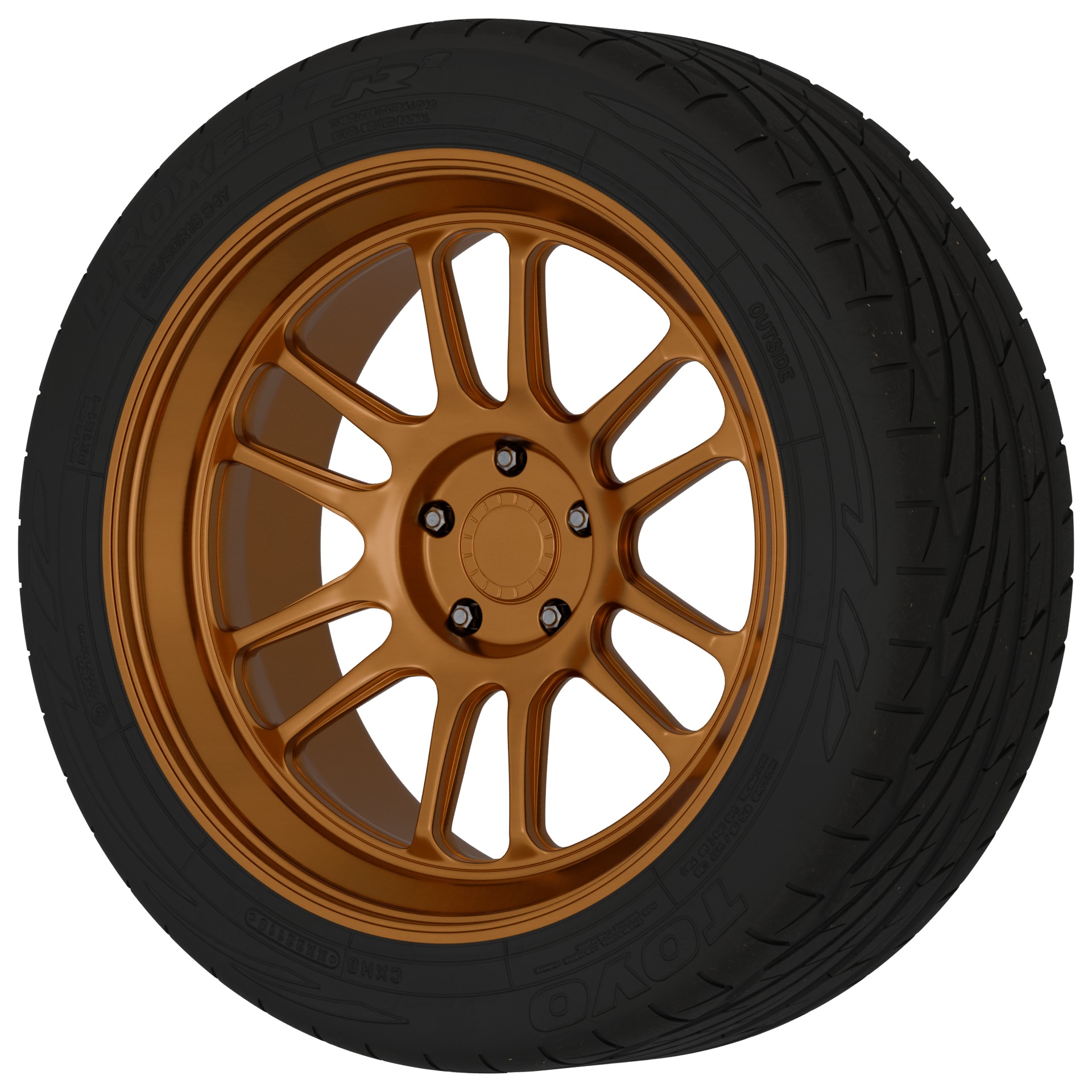Aftermarket Car Wheels Pack Low-poly 3D model_36