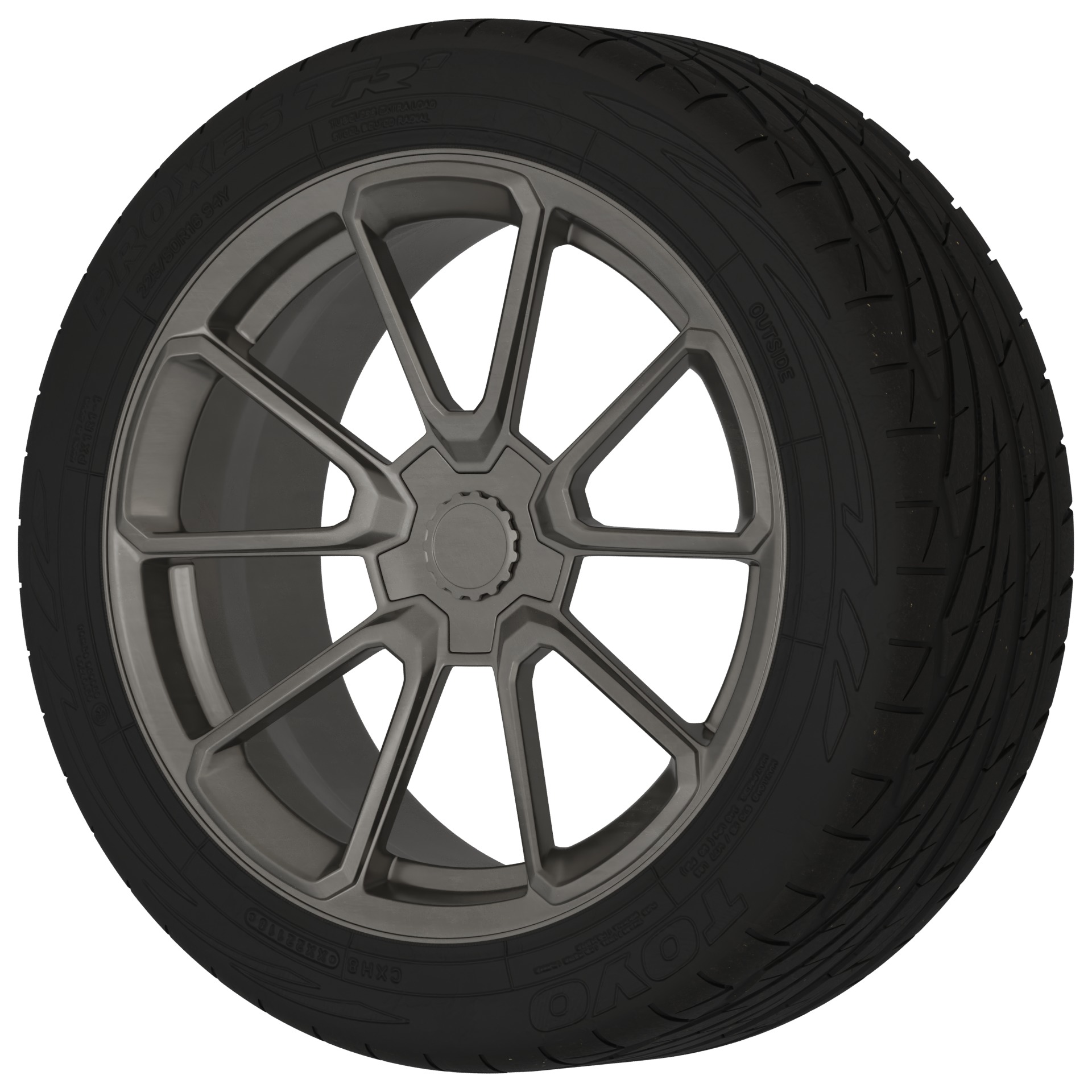 Aftermarket Car Wheels Pack Low-poly 3D model_116