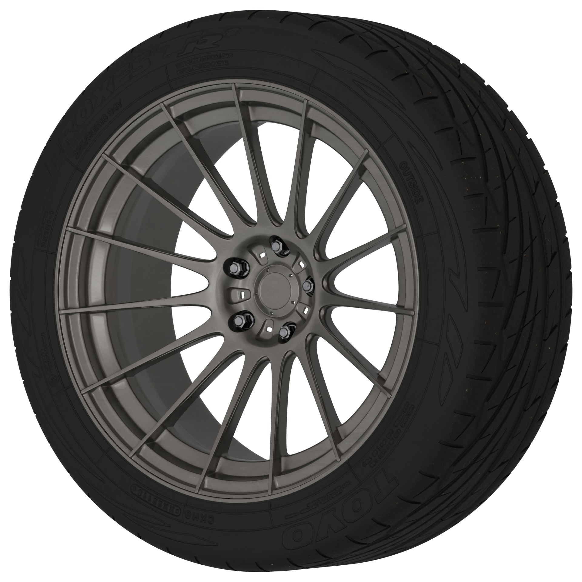 Aftermarket Car Wheels Pack Low-poly 3D model_74