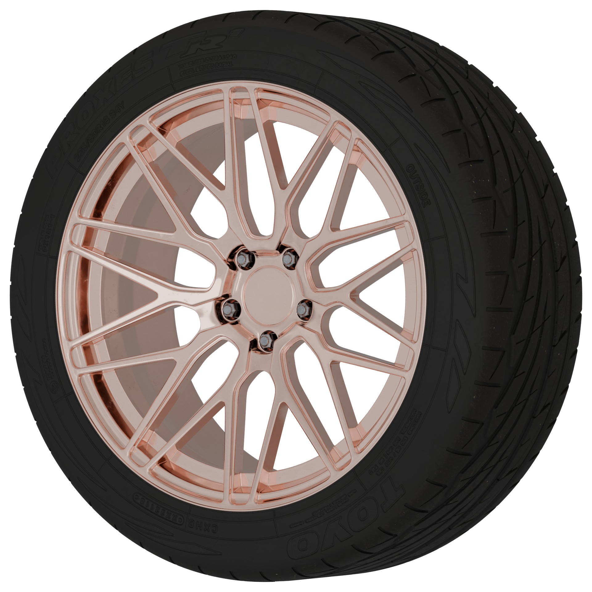 Aftermarket Car Wheels Pack Low-poly 3D model_54