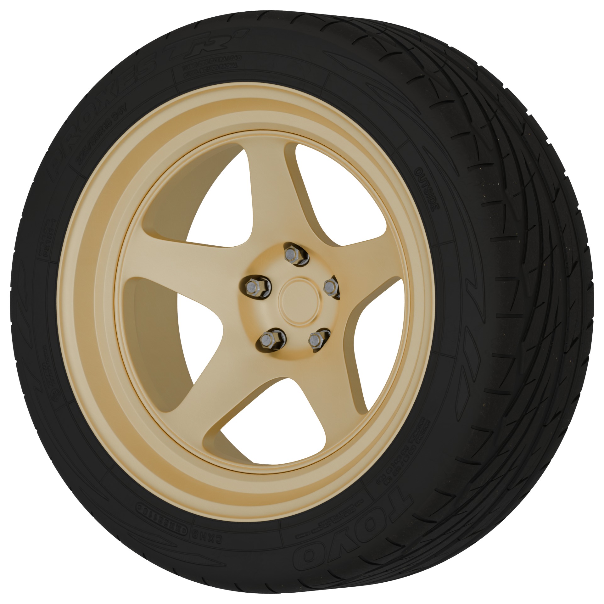 Aftermarket Car Wheels Pack Low-poly 3D model_64