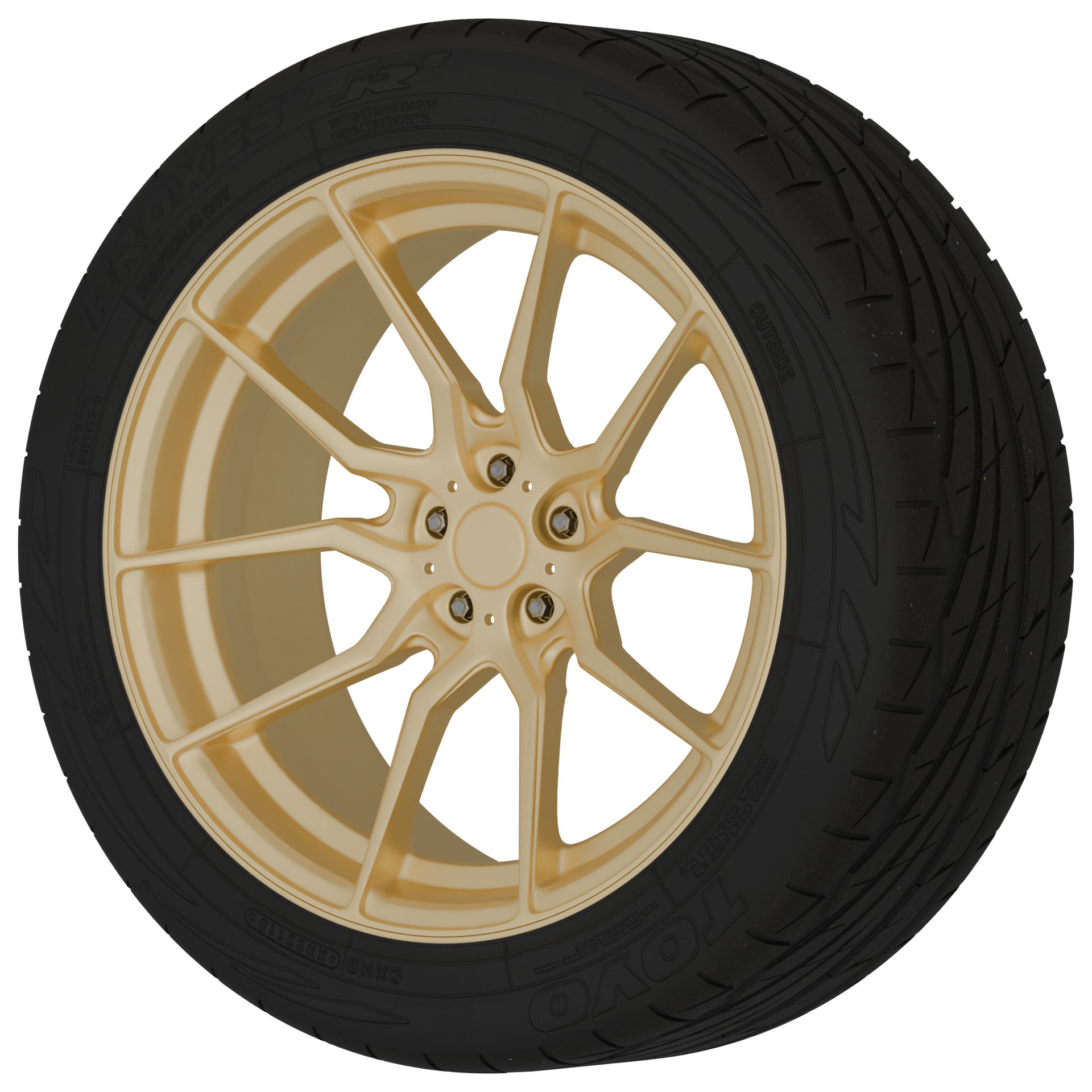 Aftermarket Car Wheels Pack Low-poly 3D model_80