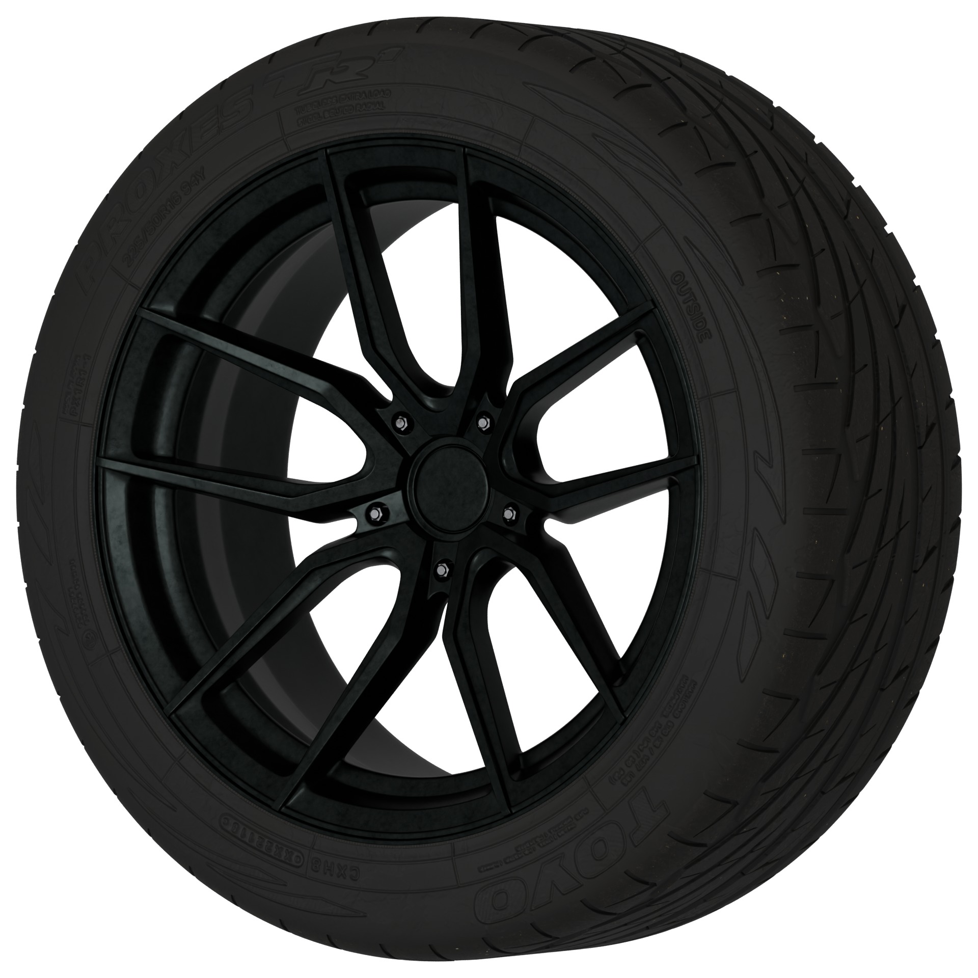 Aftermarket Car Wheels Pack Low-poly 3D model_98