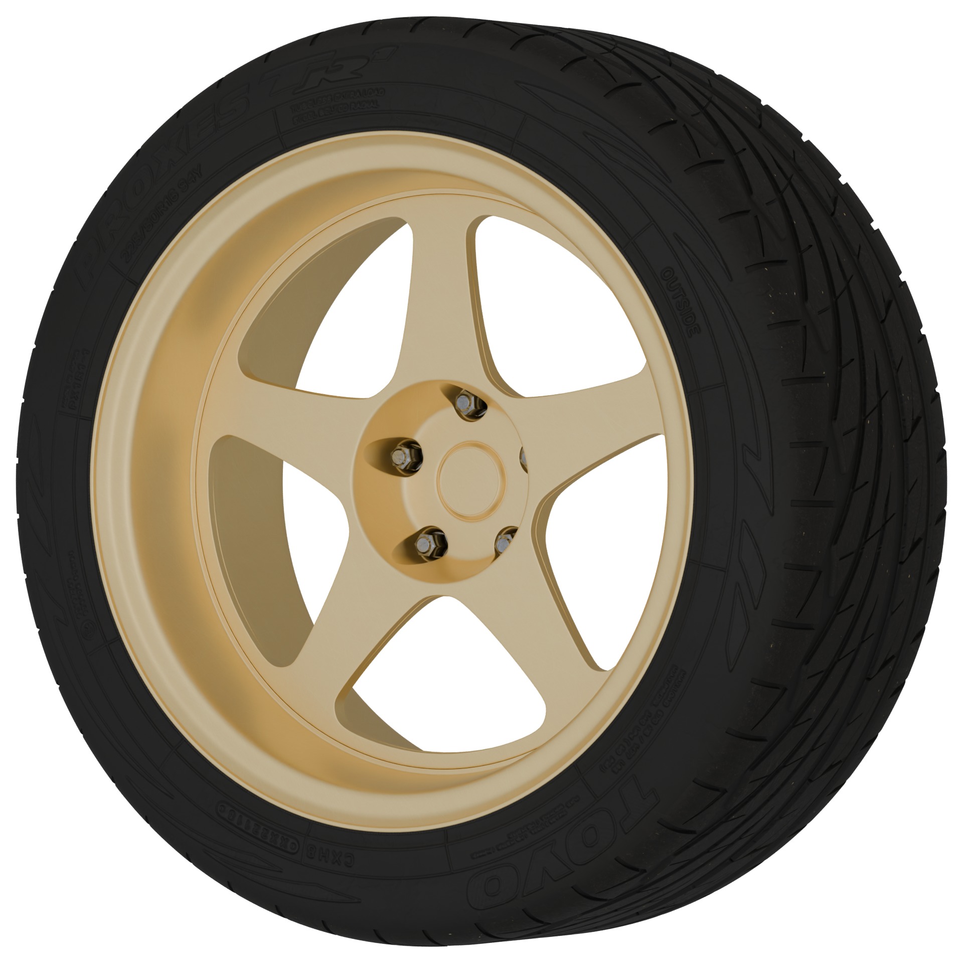 Aftermarket Car Wheels Pack Low-poly 3D model_38