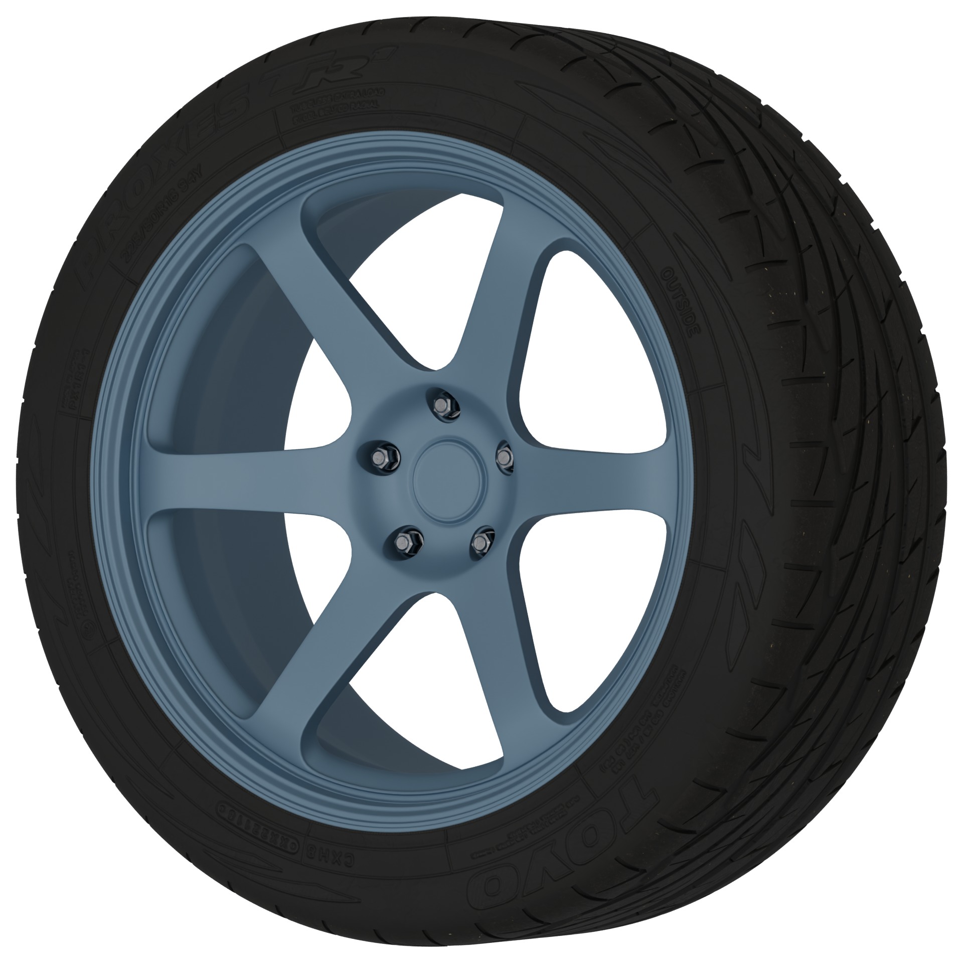 Aftermarket Car Wheels Pack Low-poly 3D model_112