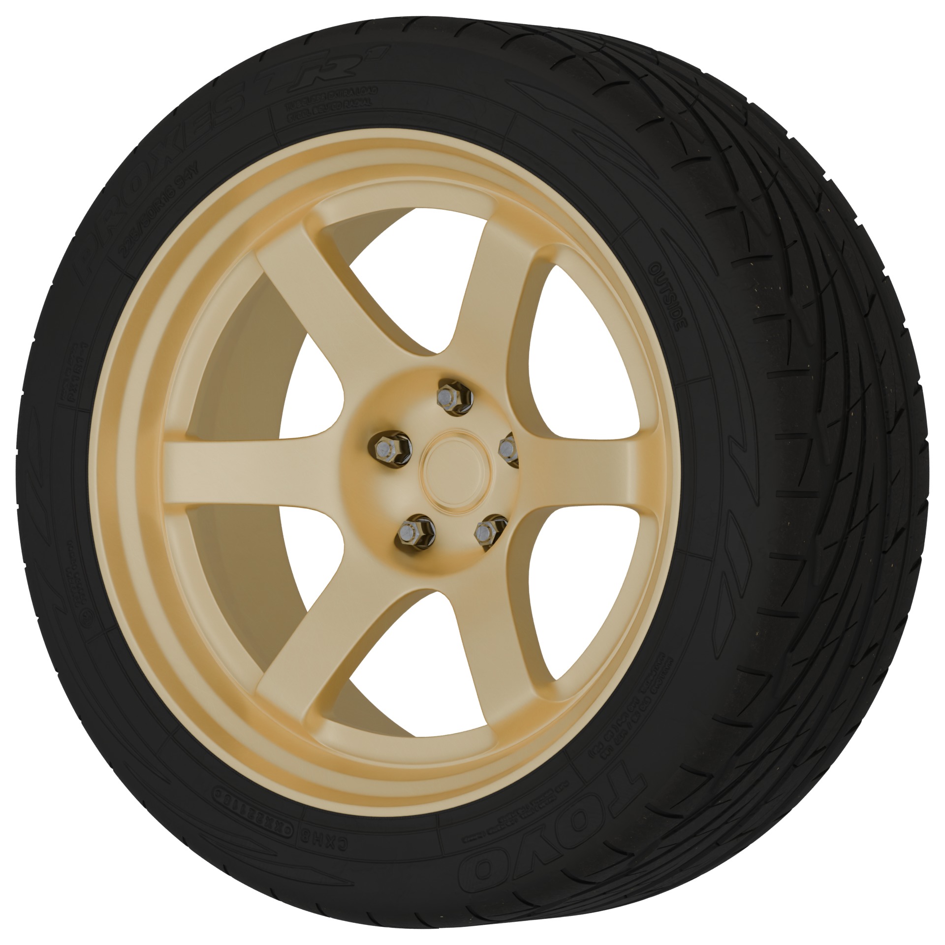 Aftermarket Car Wheels Pack Low-poly 3D model_58