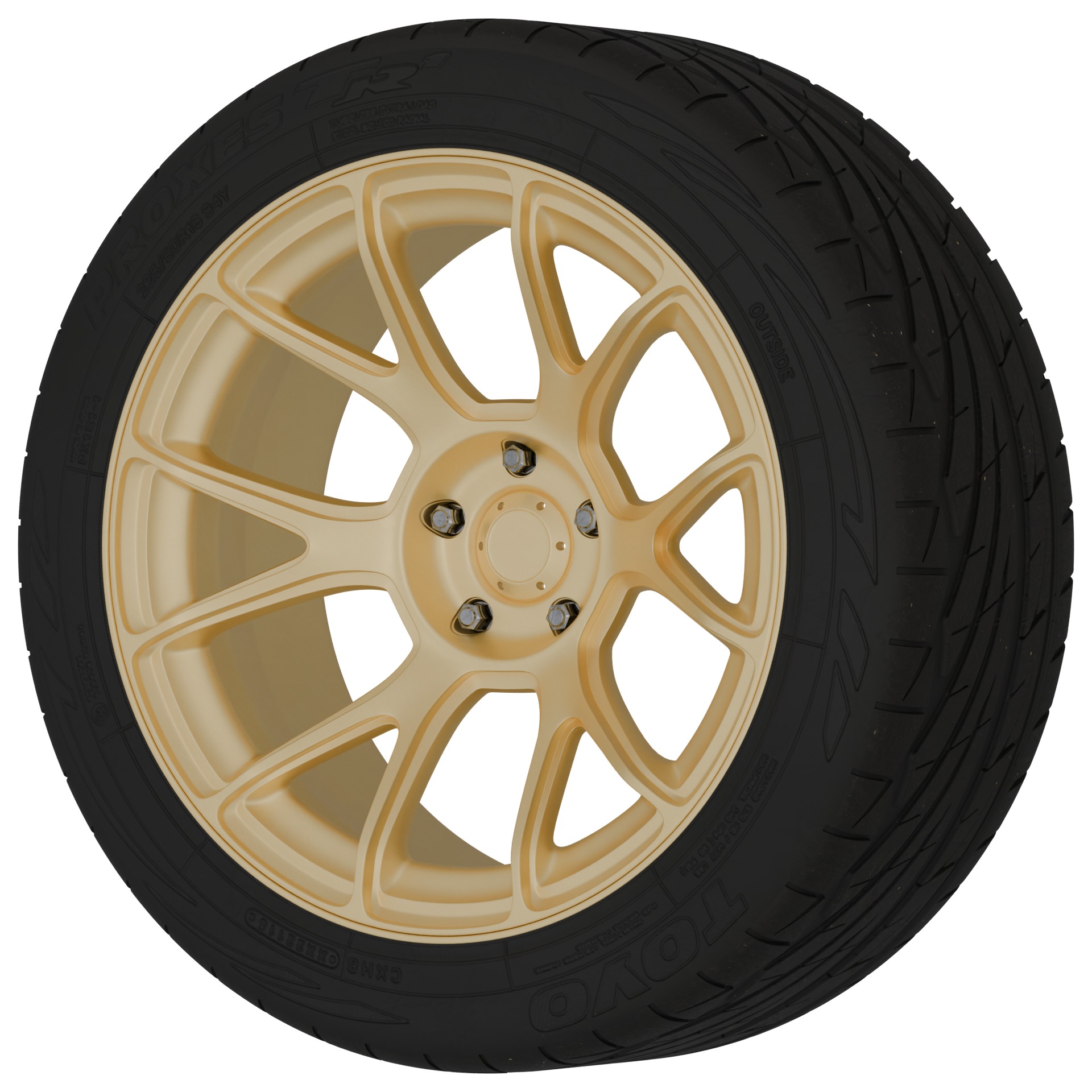 Aftermarket Car Wheels Pack Low-poly 3D model_68